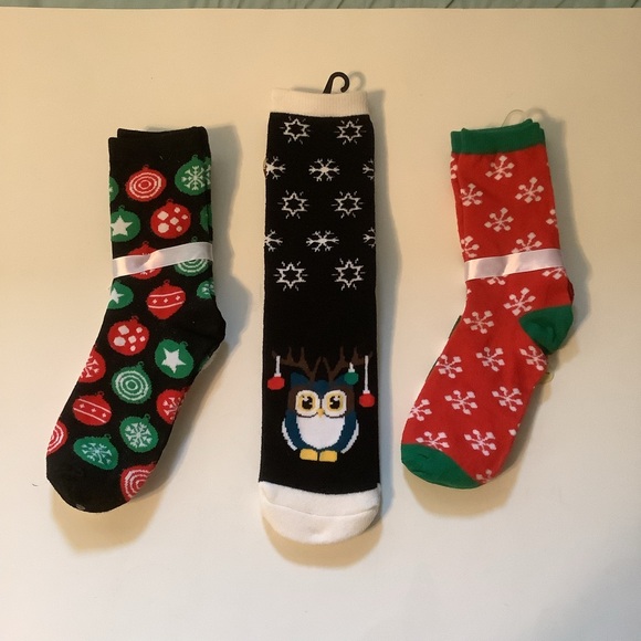 Normans Festive Christmas Socks 5 Pairs Owl Santa Penguin New Size 5-9 - Picture 2 of 4
